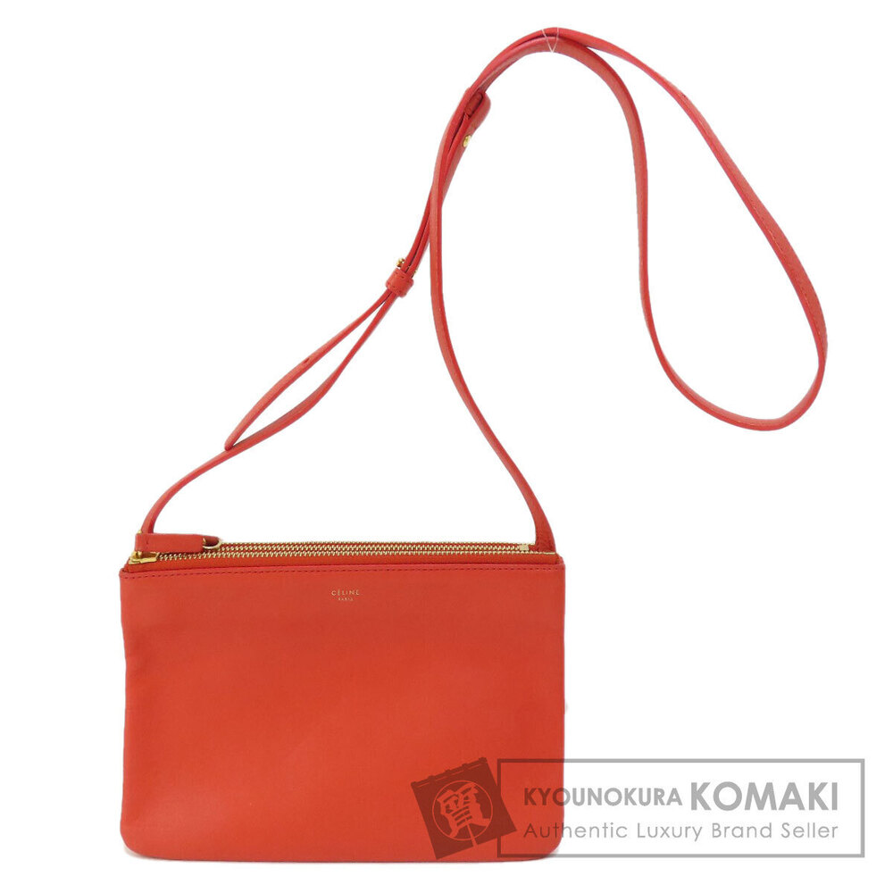 Celine Trio Shoulder Bag Leather